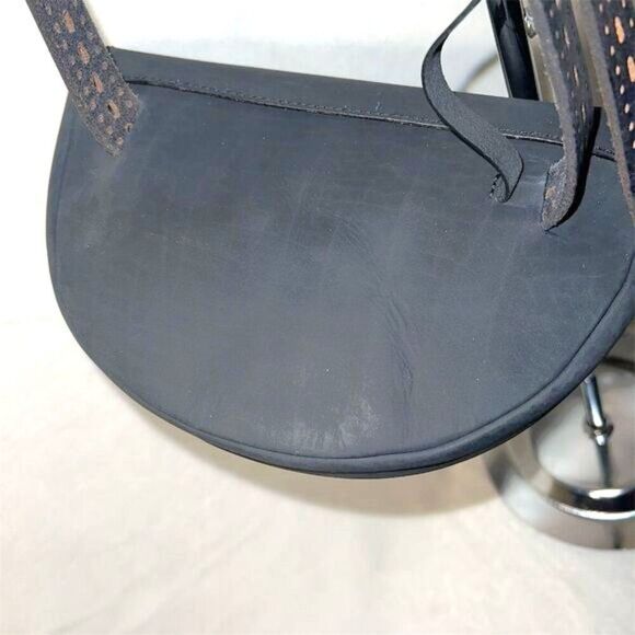 Frye  Black Leather Half Moon Crossbody Bag Adjustable Strap - Picture 3 of 7